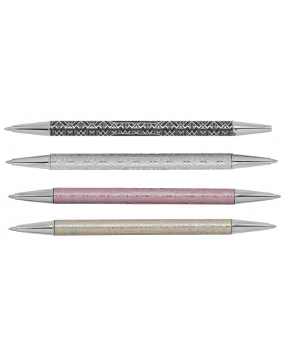 STYLO BILLE METAL DOUBLE EMBOUTS POUR EN