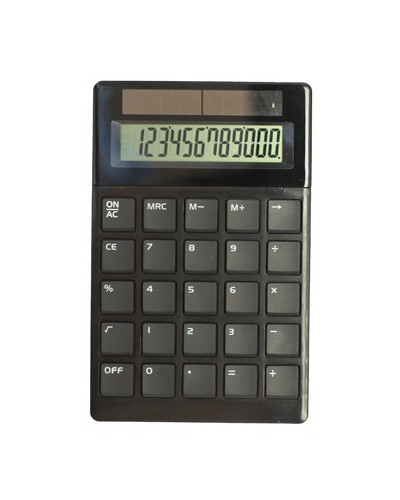 CALCULATRICE NOIRE 12 CHIFFRES