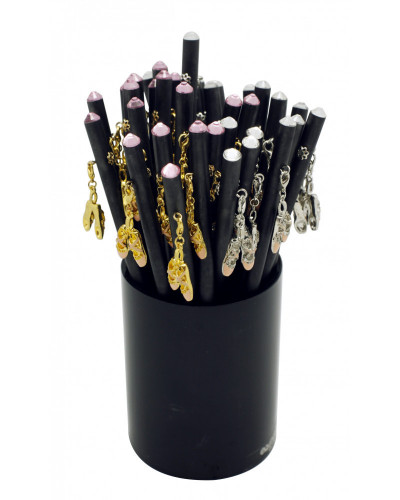 CRAYONS A PAPIER ATTRIBUT STRASS + BALLE