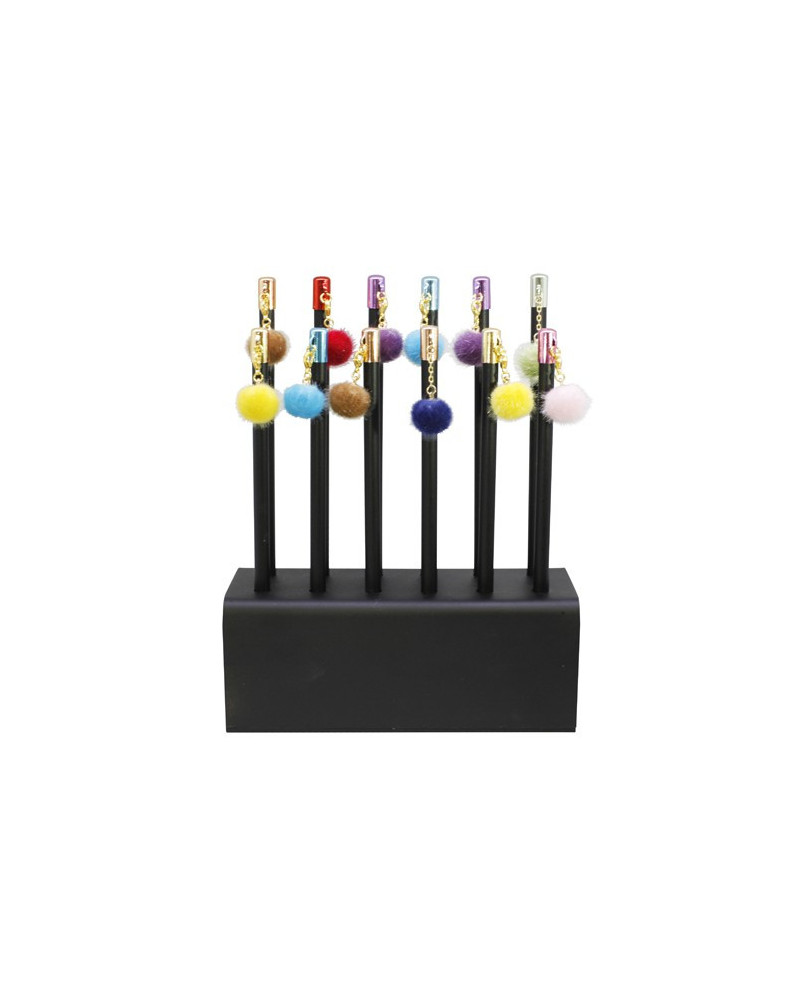 CRAYON A PAPIER ATTRIBUT POMPON FOURRURE