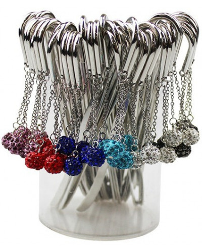 MARQUE PAGE METAL CHROME ORNE BOULE STRA