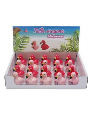 TAILLE CRAYON FORME FLAMANT ROSE COULEUR