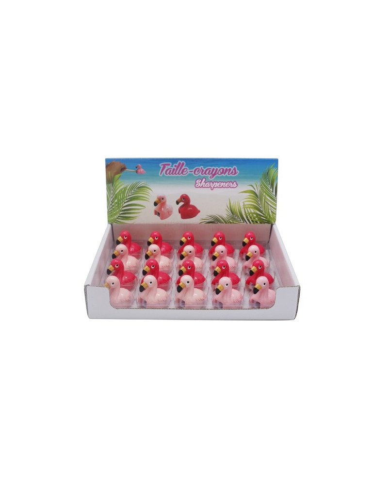 TAILLE CRAYON FORME FLAMANT ROSE COULEUR