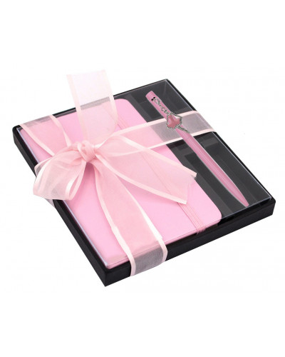 COF CARNET ROSE A6 + STY BILLE DANSEUSE