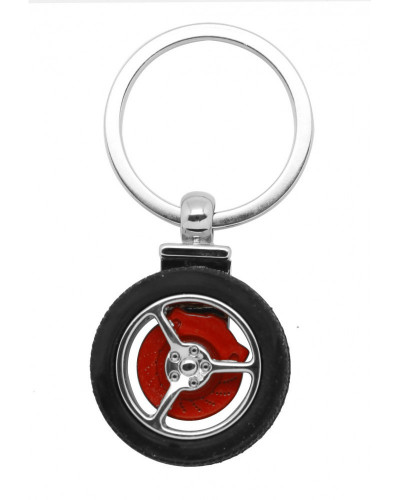 PORTE-CLES FORME ROUE DE VOITURE