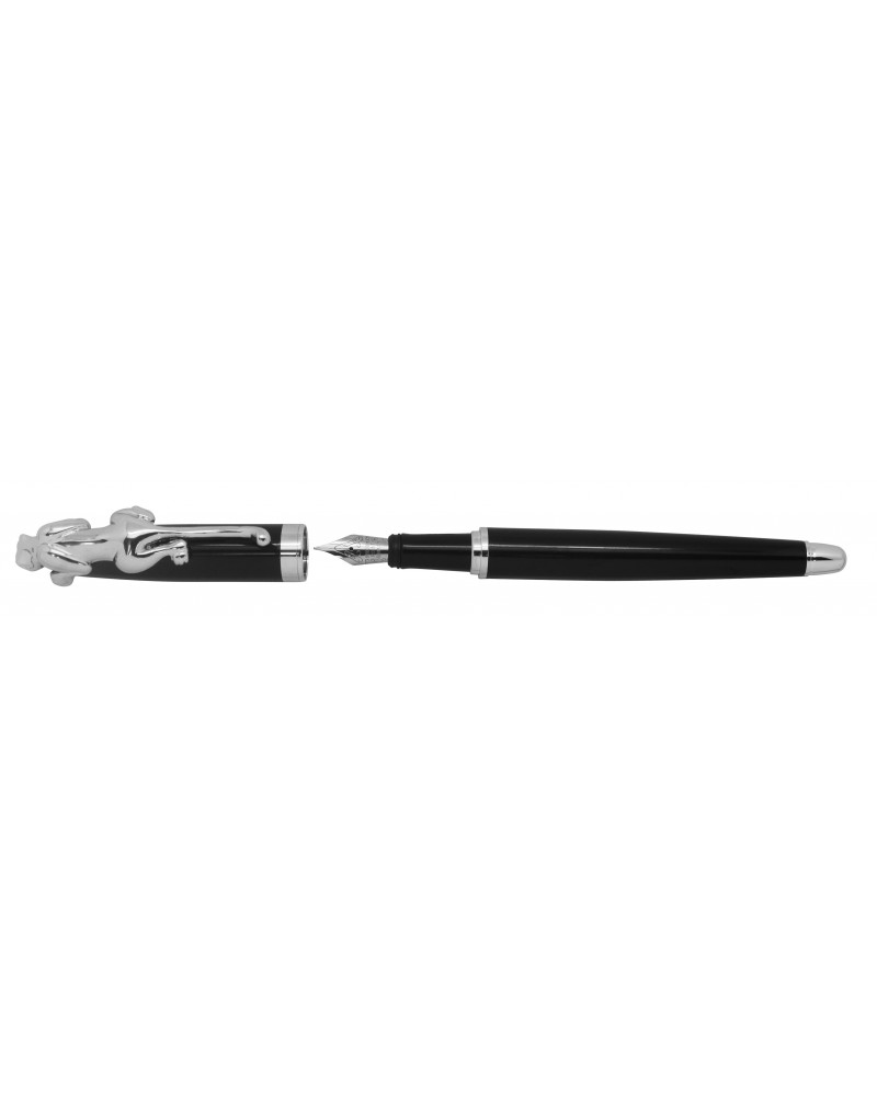 STYLO PLUME METAL NOIR AVEC ATTRIBUT JAG