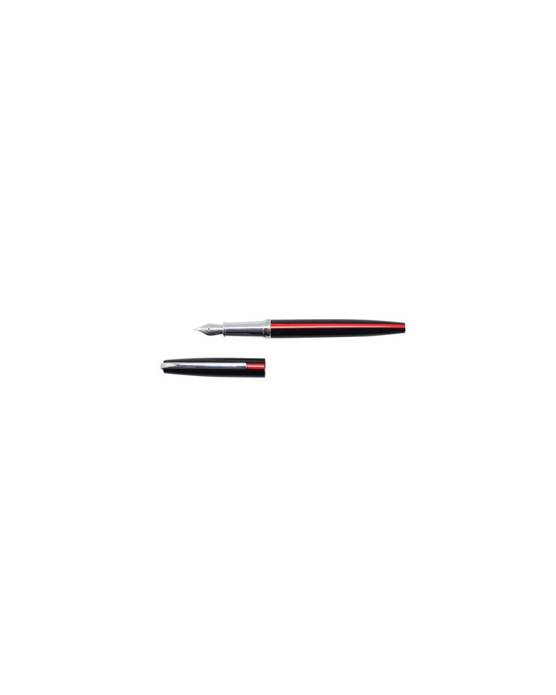 STYLO PLUME METAL NOIR LAQUE DECOR LIGNE