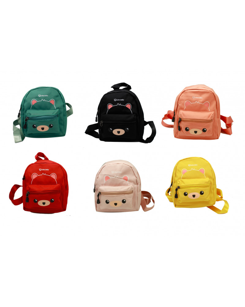 MINI SAC A DOS ENFANT EN TOILE NYLON DECOR OURSON