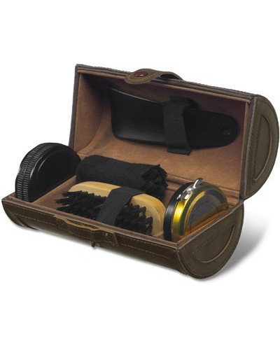 SET DE CIRAGE DE 5 PIECES DANS UN ETUI EN CUIR