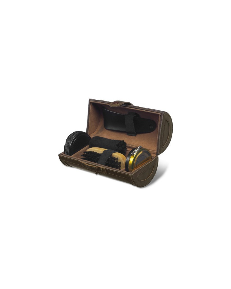 SET DE CIRAGE DE 5 PIECES DANS UN ETUI EN CUIR