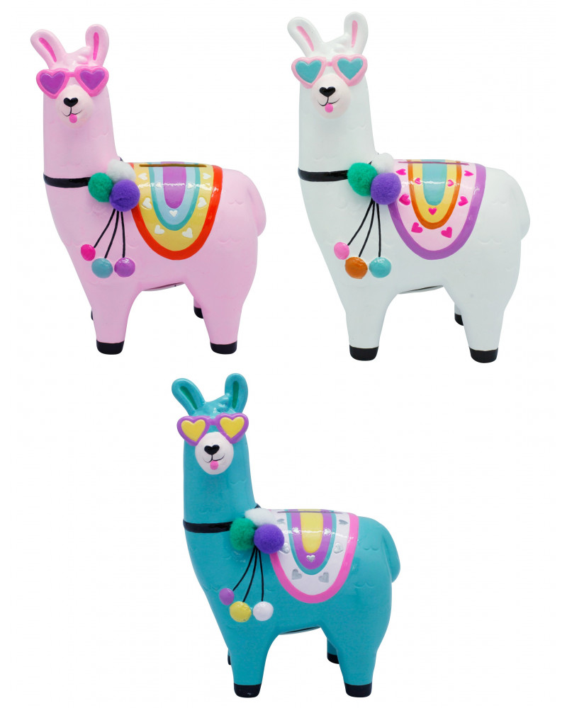 TIRELIRES LAMA CERAMIQUES 3 COULEURS X 1