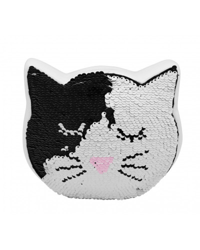 TIRELIRE CHAT EN CERAMIQUE BLANCHE ET SE