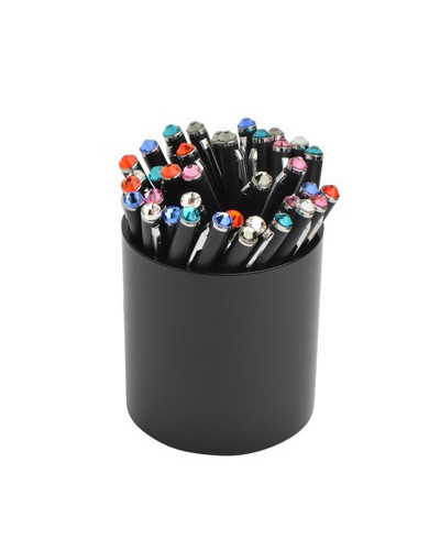 PETIT STYLO BILLE METAL LAQUE NOIR OU BL