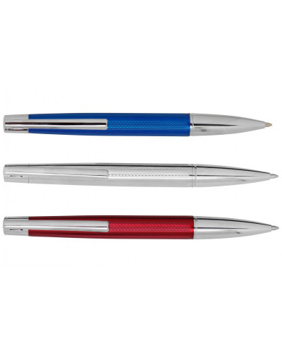 STYLO BILLE EN METAL COULEURS ASSORTIES BLEU