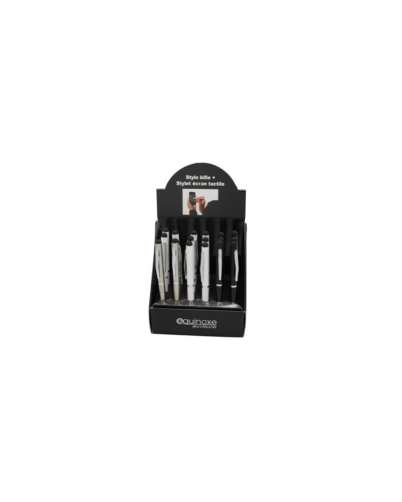 MINI STYLO BILLE METAL LAQUE+FONCTION TOUCH POUR IPHONE OU IPAD X24